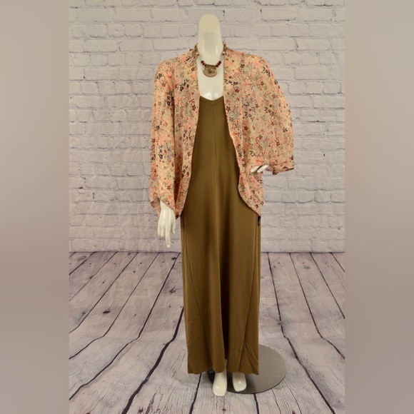BN Zenana Plus Size Dusty Olive  V Neck Maxi Dress With Pockets Various Sizes - Picture 11 of 13